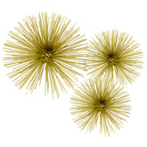 10" Antique Gold Finish Large Urchin Sphere